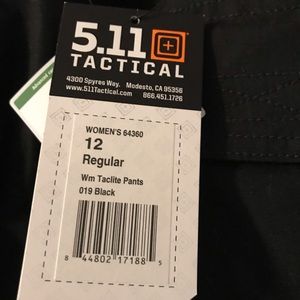 5.11 women’s black 12 regular Taclite pants